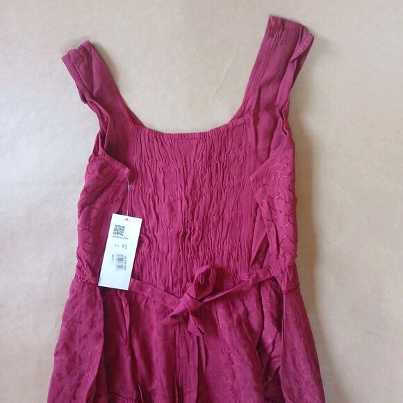 Scully Western Dress Womens XXL Sleeveless Midi Burgundy F0_HC118 Renn Fair - Picture 8 of 13